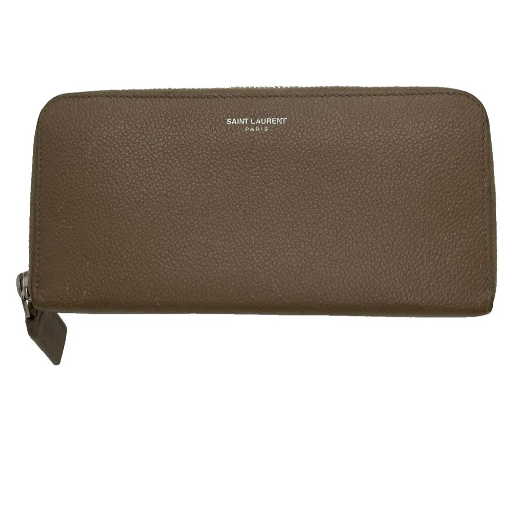 Saint Laurent Brown Leather Long Wallet – Authentic YSL Made in Italy/67